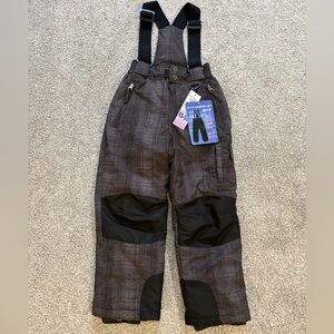 Weatherproof Kids Zip Off Suspenders Snow Pants